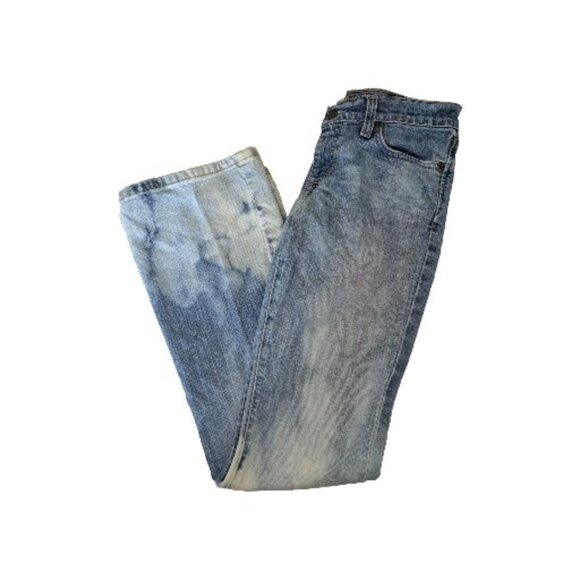 Abercrombie and Fitch Women's Size 2 Blue Stretch Jeans 26x28 Custom Bleached - Picture 2 of 6